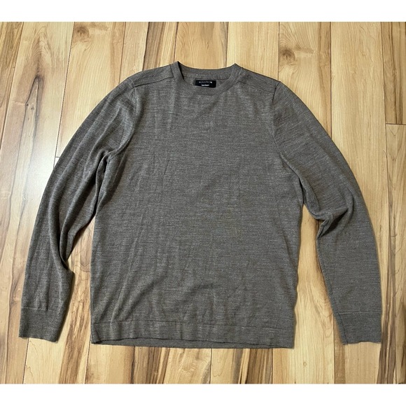 Nordstrom Other - Nordstrom Men's Tech Smart Medium Crewneck Wool Sweater Brown *Seam Defect